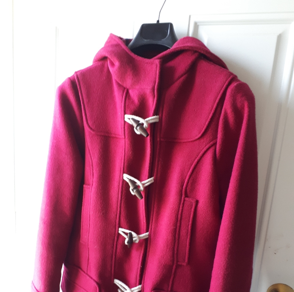 Roots Red Toggle Coat